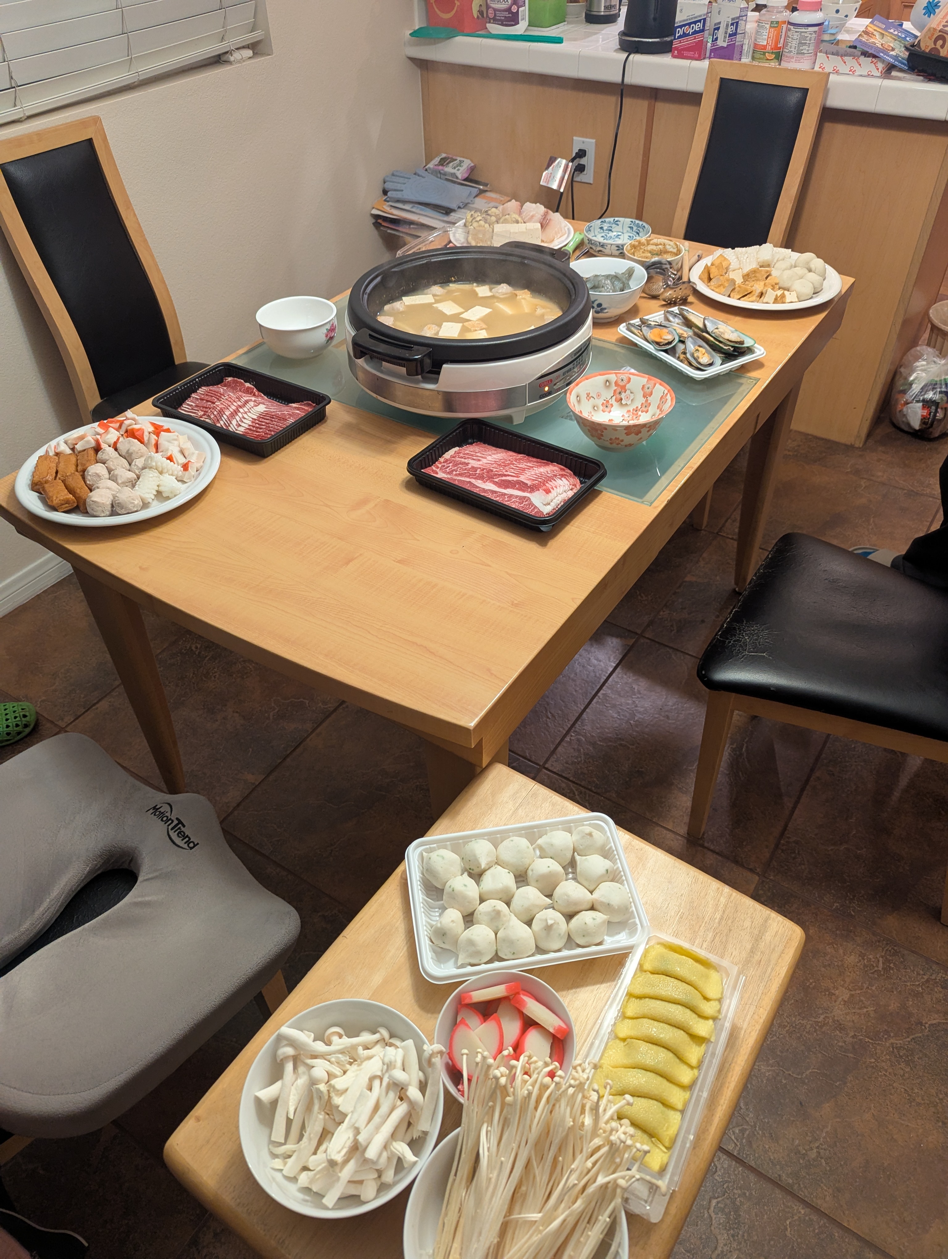 pic of our hot pot thanksgiving dinner