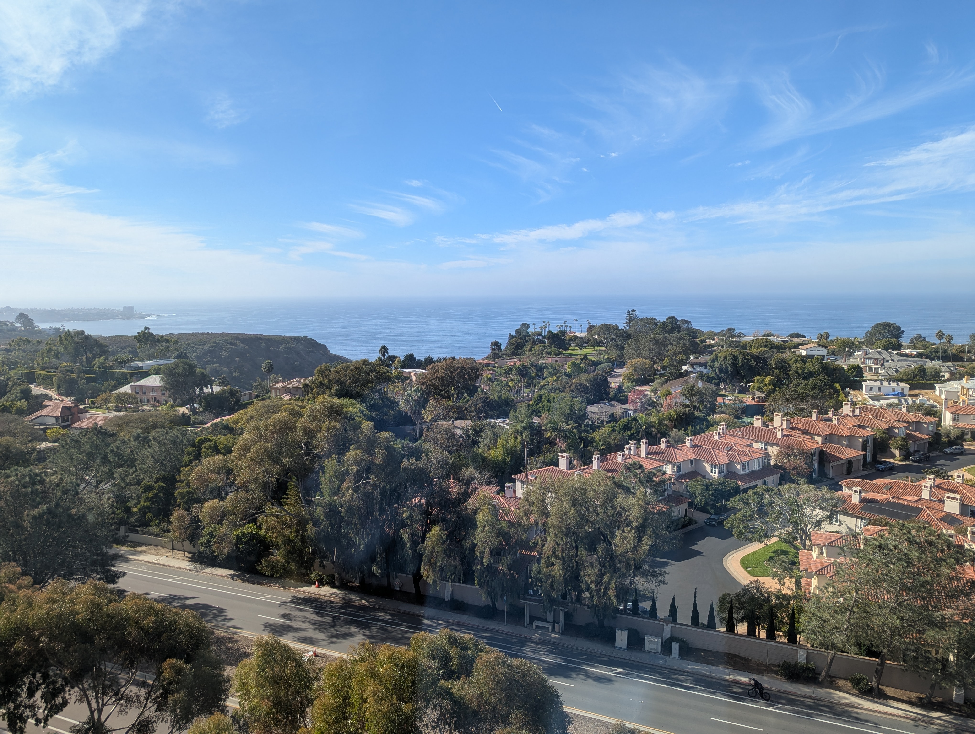 full view of outside from peter's dorm